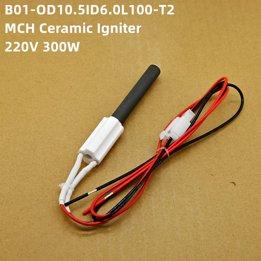 220V 300W ceramic igniter OD10.5 * L100mm wooden ball oven/heating furnace ignition rod ceramic electric heating pipe