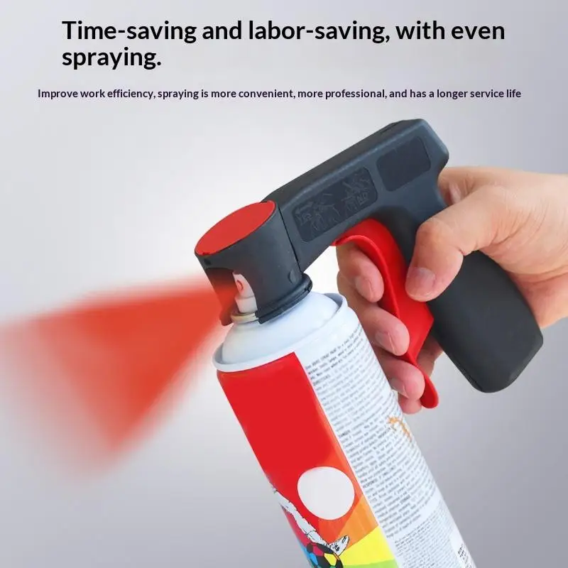 Universal Spray Paint Can Handle, Ergonomic Full-Hand Trigger Spray Can Tool For Portable Assisted Spray Painting, Professional