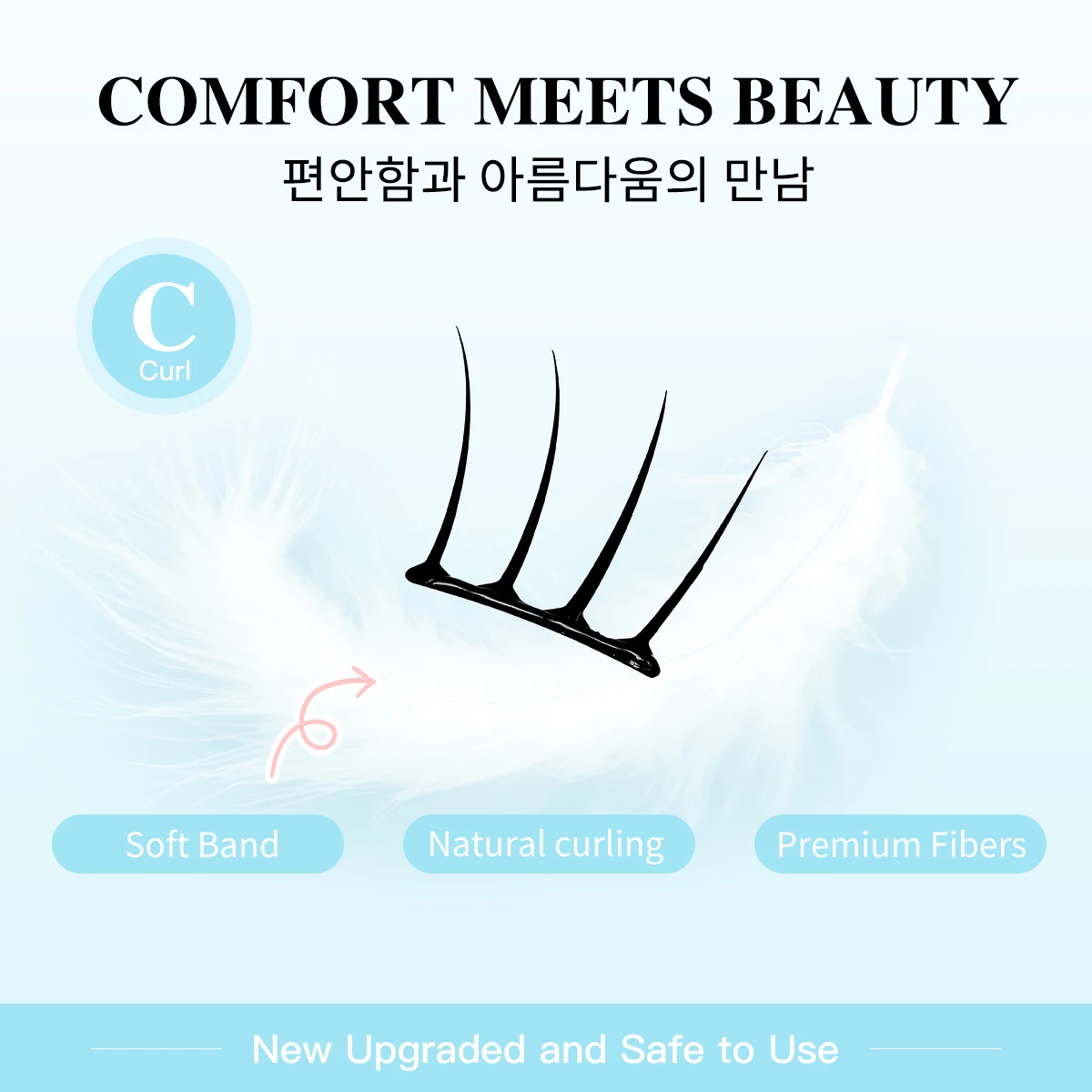 36 pestañas postizas de hadas en racimo, sin necesidad de pegamento, 10-13mm, grupos de pestañas unidas por calor, pestañas individuales naturales suaves y esponjosas