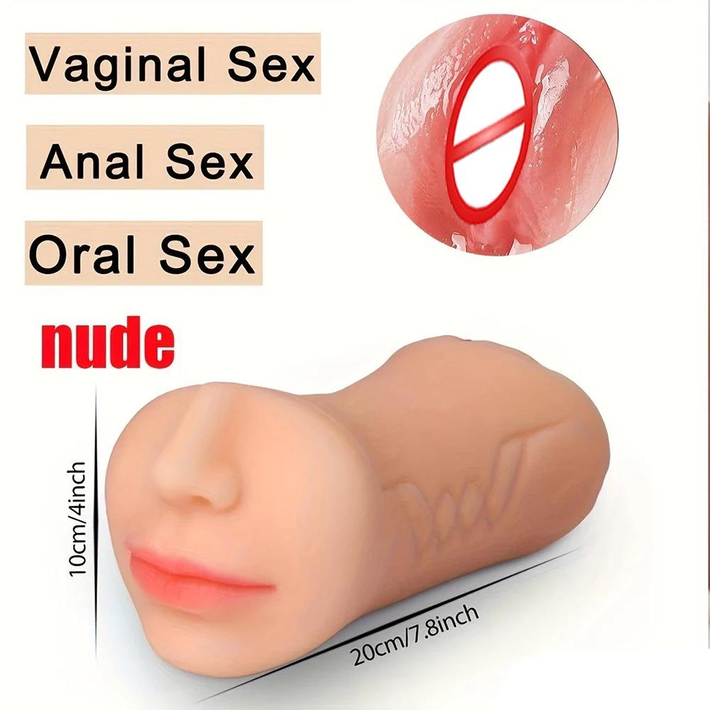 3 IN 1 Vaginal Anus Masturbation Sex toys for Men Silicone vaginal pussy vaginal for man For Penis Stimulation Sexules toys
