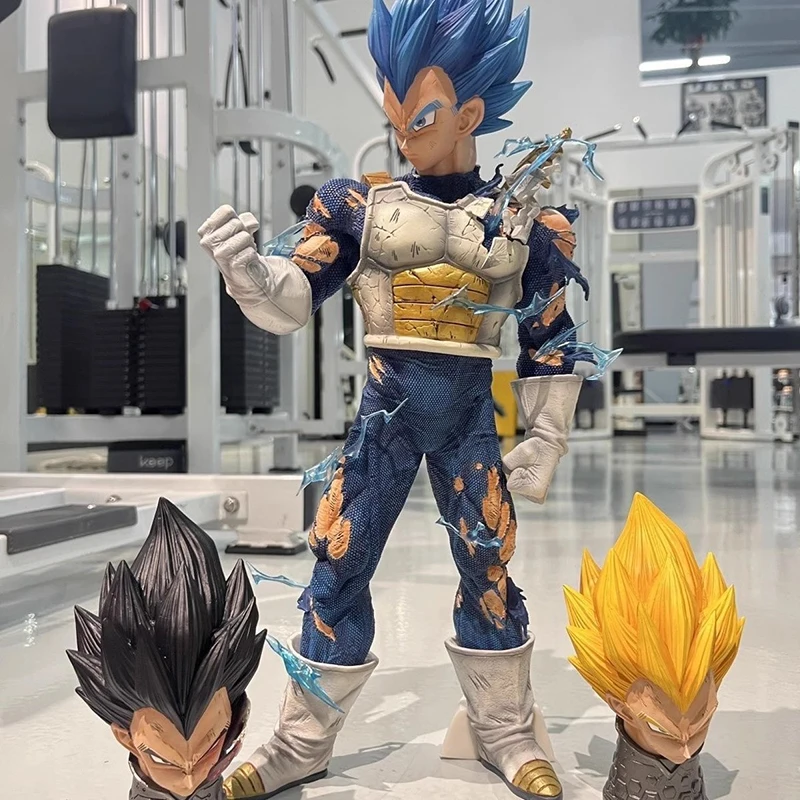 

45cm Bandai Figure Anime Dragon Ball Z Gk Super Saiyan Vegeta Action Figure Pvc Collectible Ornament Decorative Figure Doll Toy