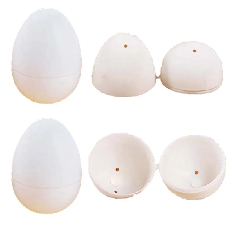 Lots Empty White Imitation Egg Plastic Storage Box Handmade DIY Graffiti Easter Egg Toys Children's Party Lottery Sales Toys