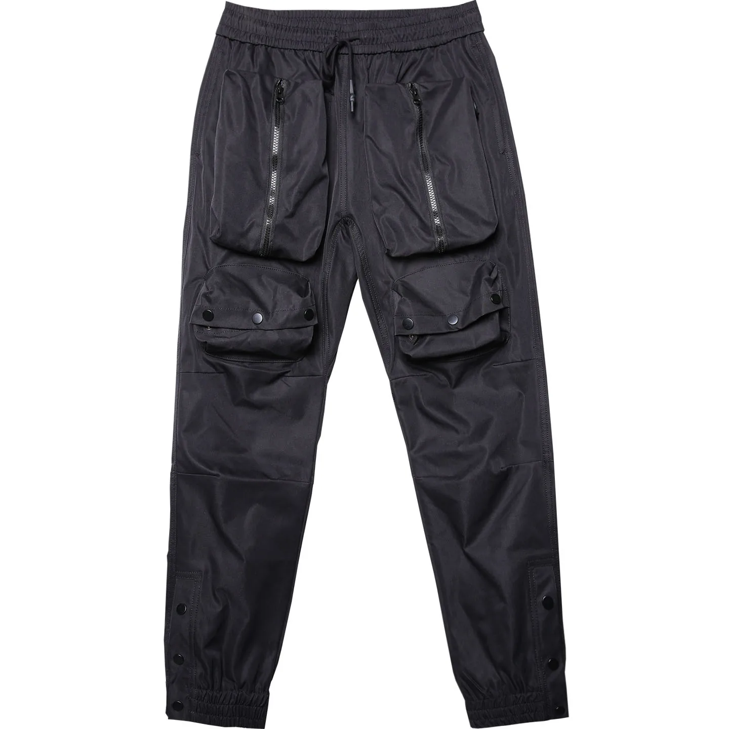 Designer Design Techwear Style Overalls Men's Fit Feet Dark Three-Dimensional Multi-Pocket Tactical Charge Ankle Banded Pants