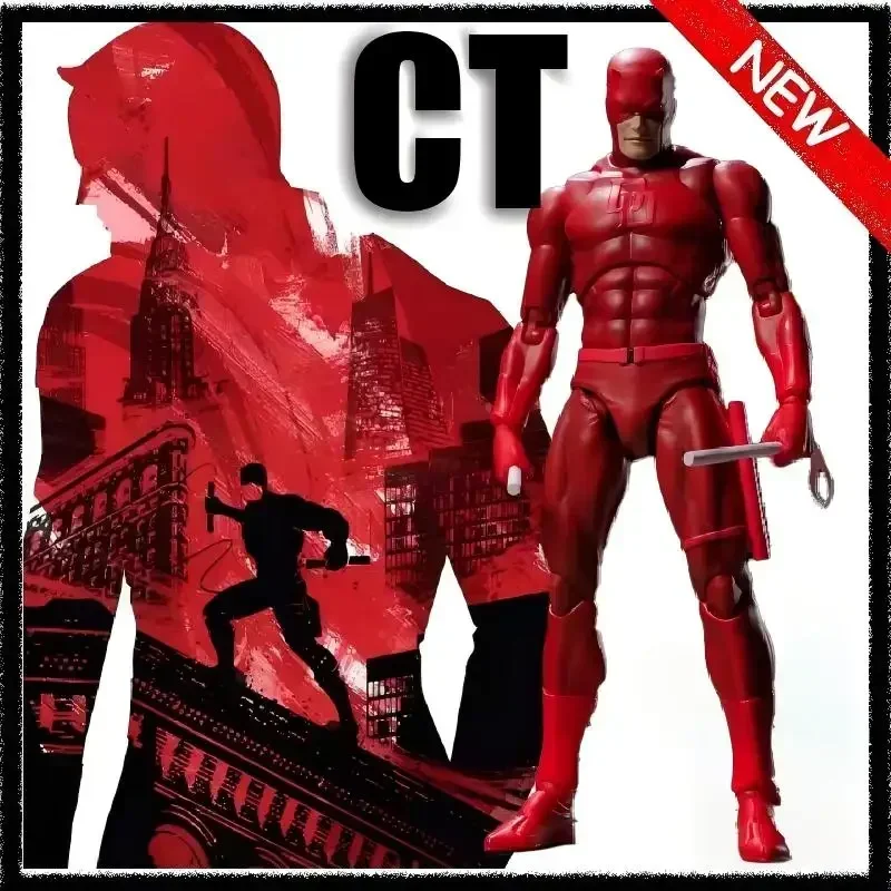 

New Authentic Ct Toys Daredevil Mafex 223 Comic Version Figure SHF Anime Action Figurine Statue Model Custom Gifts Kids Toys