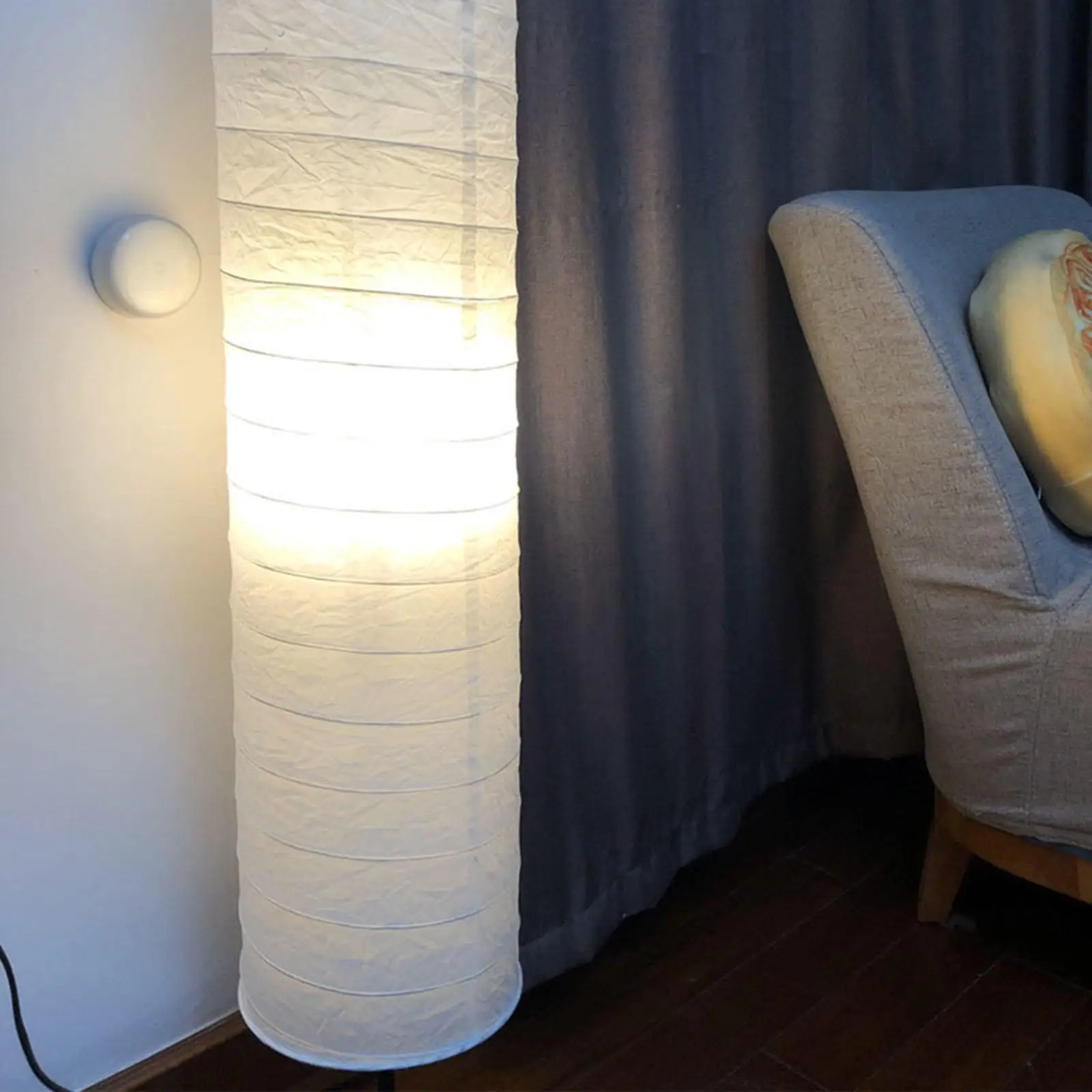 White Paper Design Floor Lamp Shade Japanese Style Lampshade for Home, Hotel,