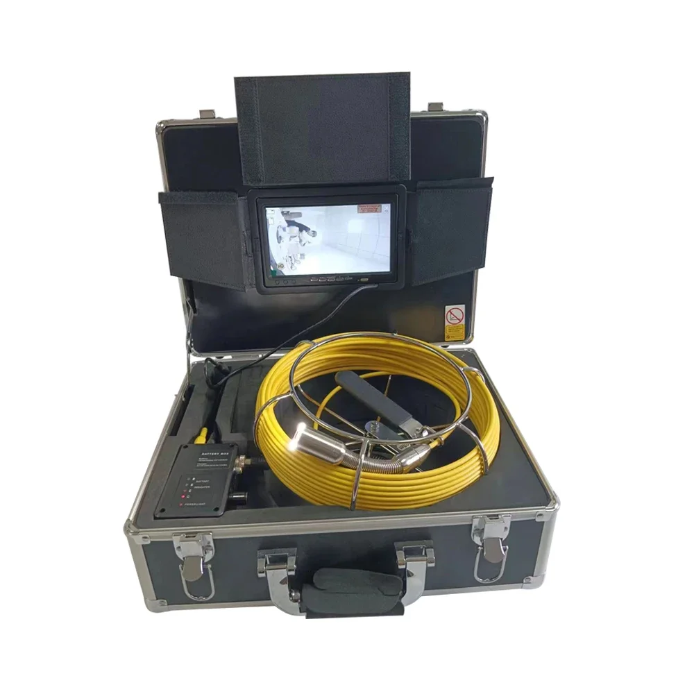 0.9inch Head 65ft Cable Pipe Inspection Snake Camera Sewer Drain Inspection CCTV Camera For Pipe Inspection With DVR