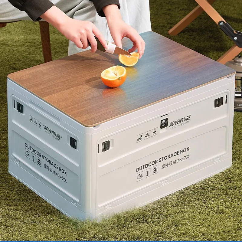 Car plastic camping folding storage box