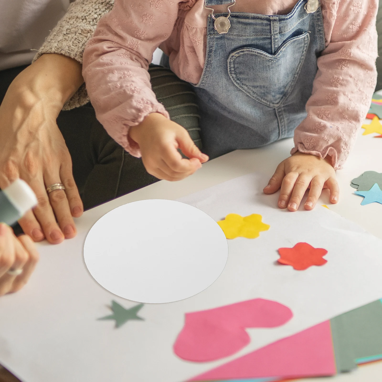 100 قطعة من الورق المقوى الملون المستدير للمشروعات الفنية لوحة زيتية بألوان مائية ذاتية الصنع أوراق ألوان أوريغامي لـ