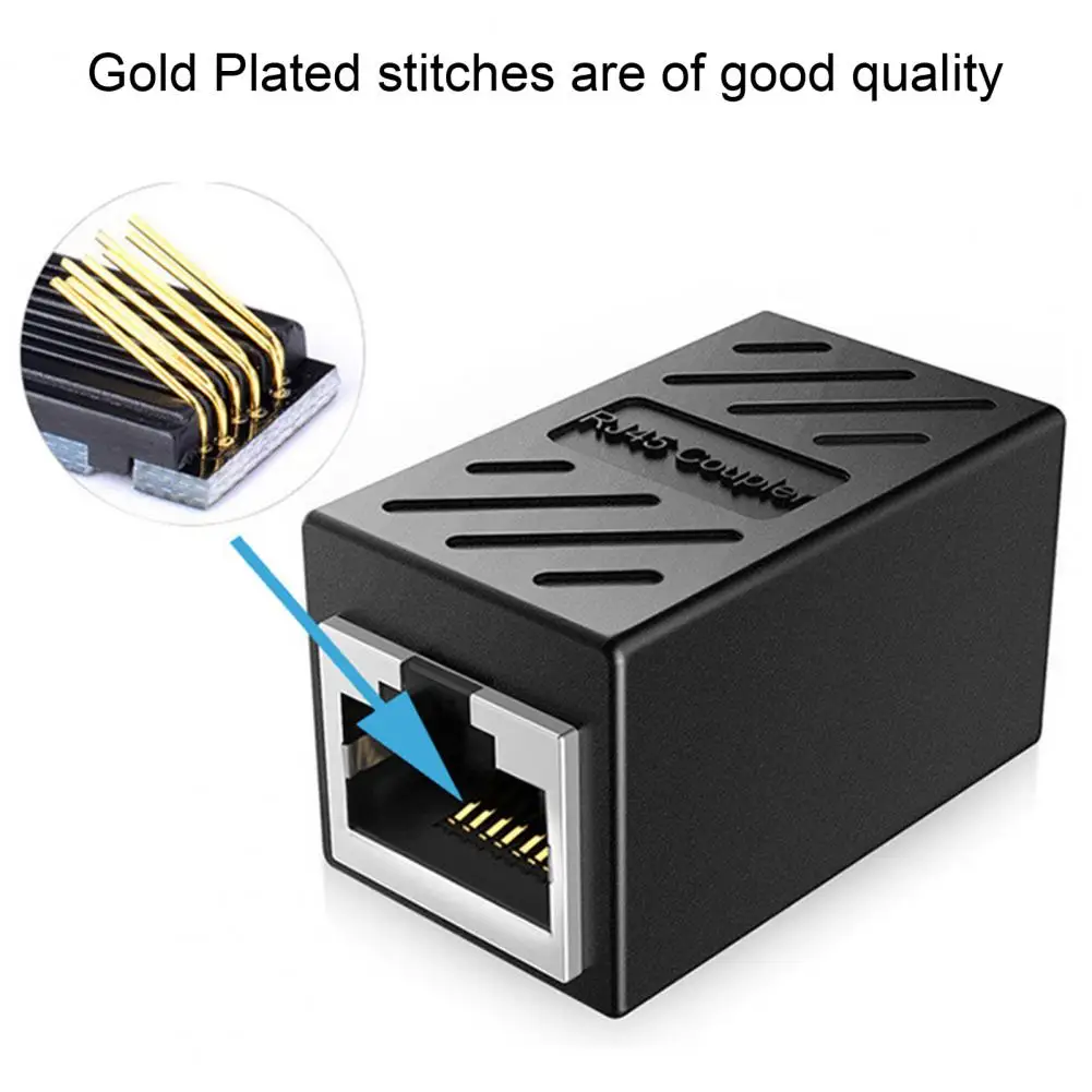 Ethernet Cable Extender,RJ45 cat 5 cat 6 cat6a Coupler, Extender Connector Female to Female RJ45 Ethernet LAN Connector