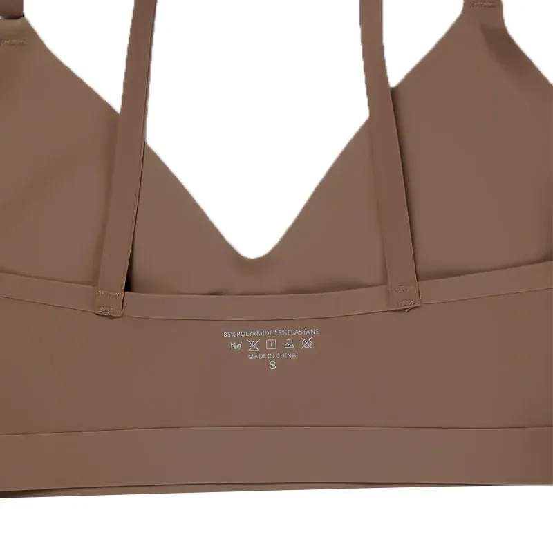 حار بيع جودة عالية أحدث تصميم لنا حجم أنيق الصلبة الحرير الجليد سلس حمالات الصدر اللاسلكية ومجموعة الملابس الداخلية النسائية