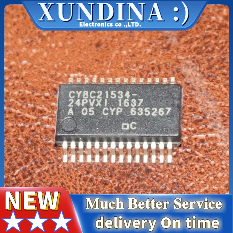 

5PCS/LOT CY8C21534 CY8C21534-24PVXI SSOP-28 new and original IC