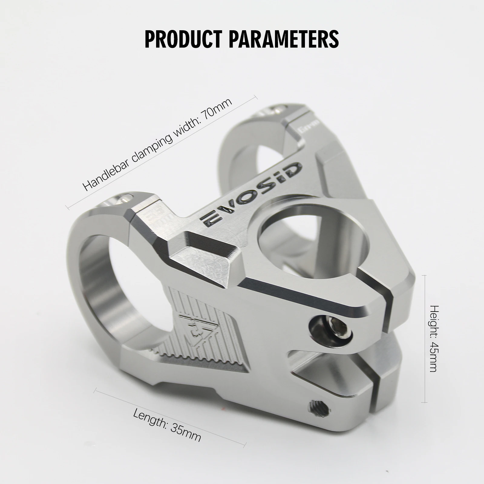 EVOSID MTB Bike Stem 35mm Road Bike Short Stem 31.8mm Mountain Bicycle Bridge Table MTB Handlebar Stem DH AM MTB Power Bike Part
