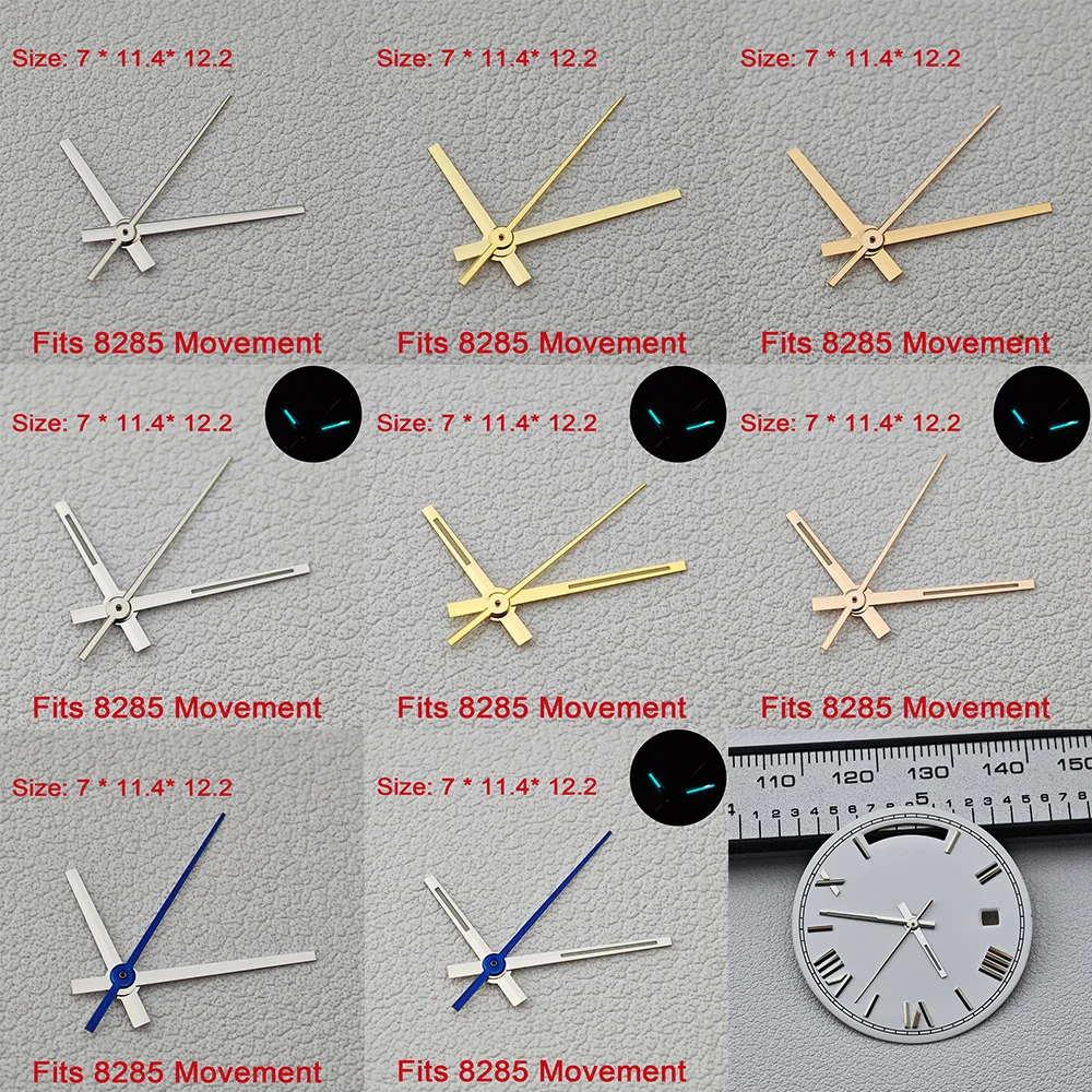 High quality watch hands emitting blue-green light, suitable for 8285 movement watch hands watch accessories watch parts