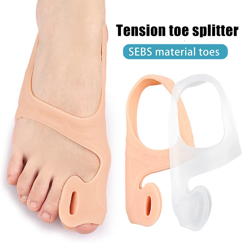 1PC Big Toe Bunion Corrector Adjustable Orthopedic Socks Toes Separator Pain Relief Hallux Valgus Feet Protector
