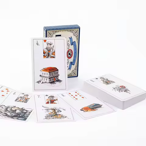 Maybe Lenormand 52 Cards Deck 9.7*6.3CM English Visions For Beginners Divination Edition Deck Board Playing Games