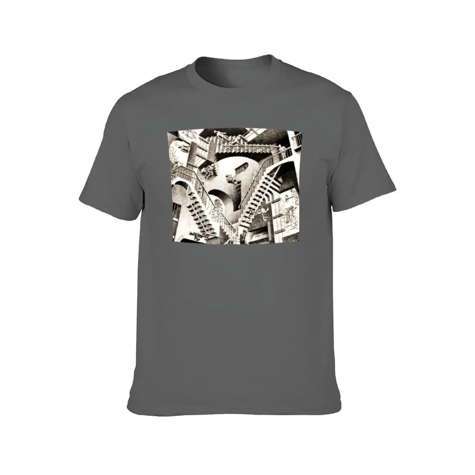 Escher - Relativity T-Shirt anime shirt blue lock customs luxury clothing labubu vintage t shirt men