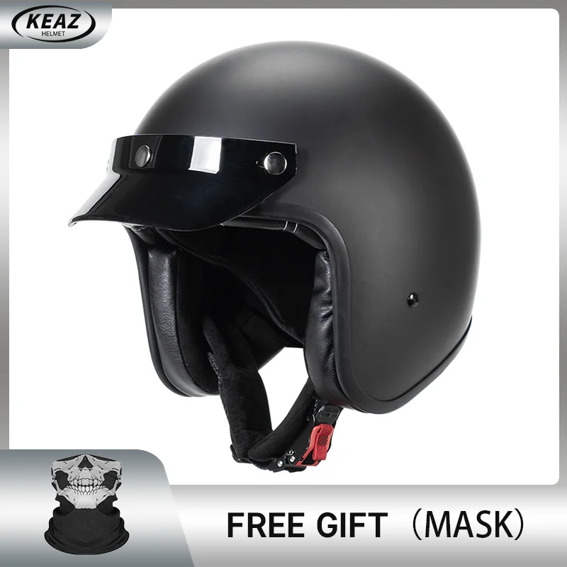 

High Quality Matte Black New Arrival Korea Style ABS Shell Motorcycle Helmet Motocross Casco Moto Scooter DOT Approved