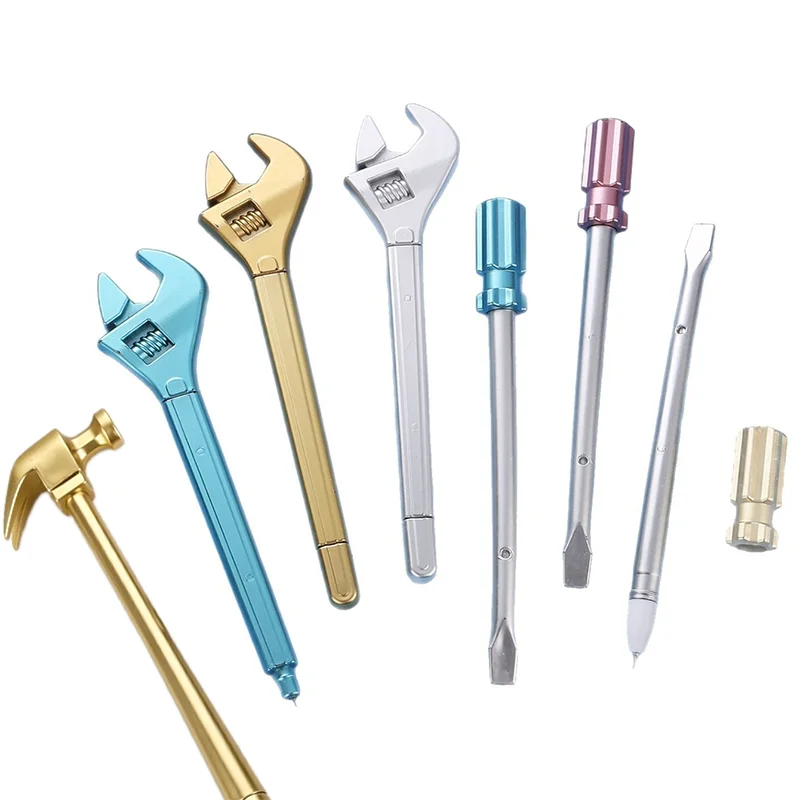 Signature Pens Hammer Wrench Screwdriver Shaped Stationery Realistic Gel Pens Cute Design For Office School Supplies Gift