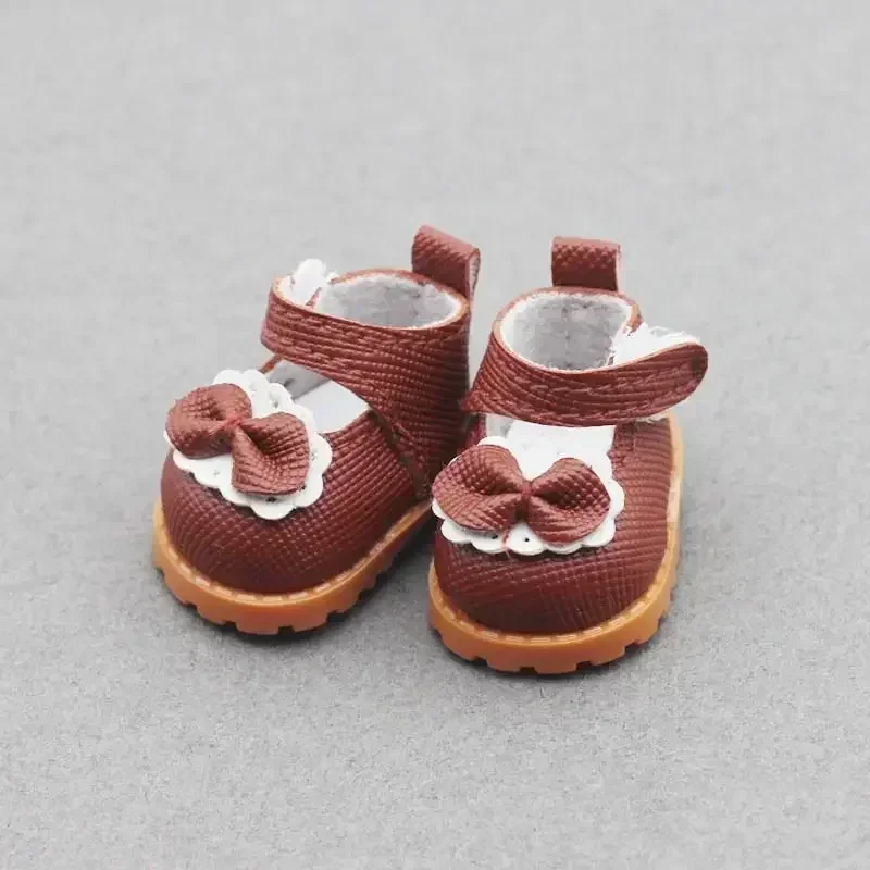 For LABUBU Leather Bow Shoes Suitable for 17cm Cotton Dolls Shoes Boots Toys Casual Sports Shoes Dolls Accessories DIY Doll Toys