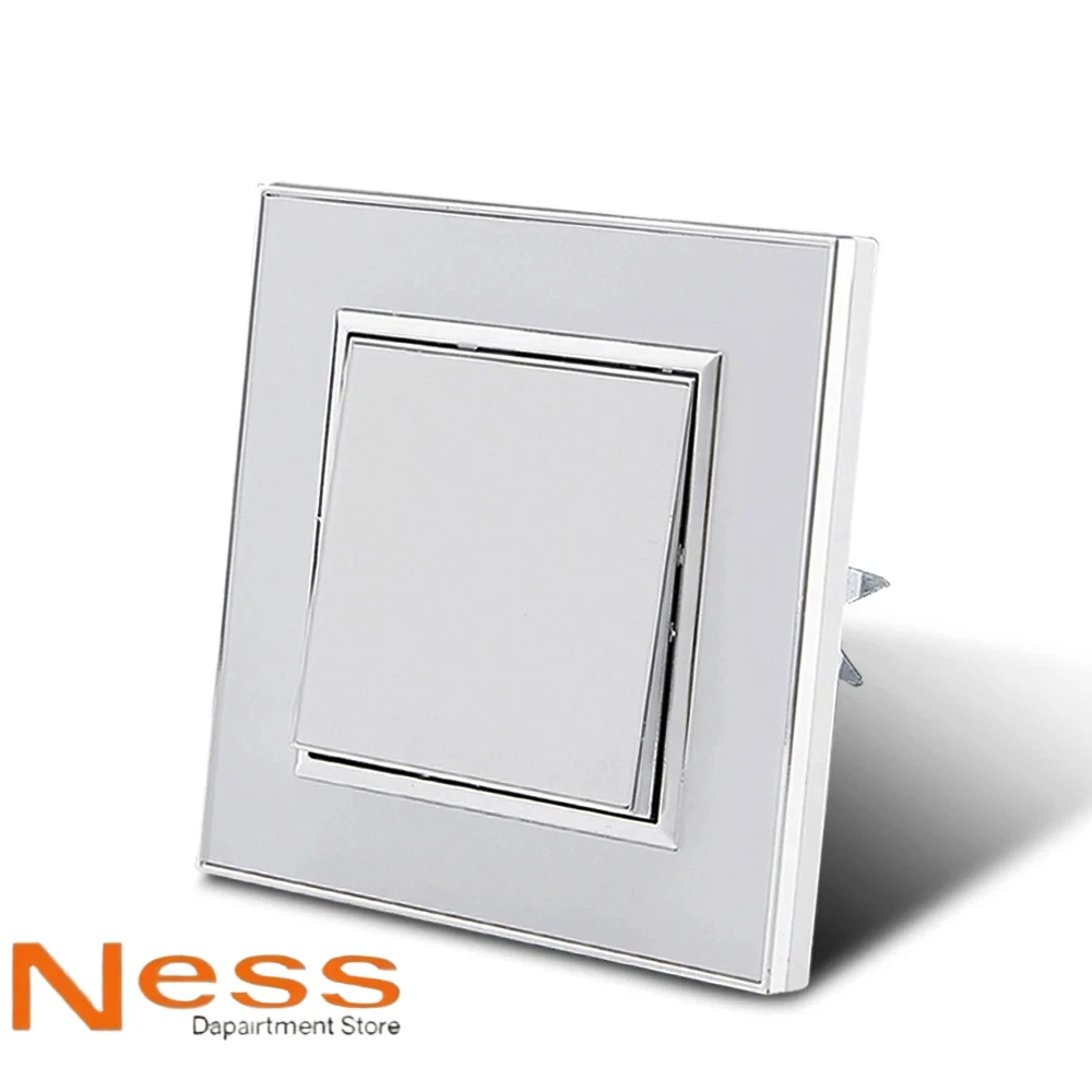 NESS مرآة أكريليك 2 USB مقبس الحائط الأبيض مع منفذ كهربائي قياسي الاتحاد الأوروبي التوصيل الأرضي مقبس الطاقة مثبطات اللهب #3