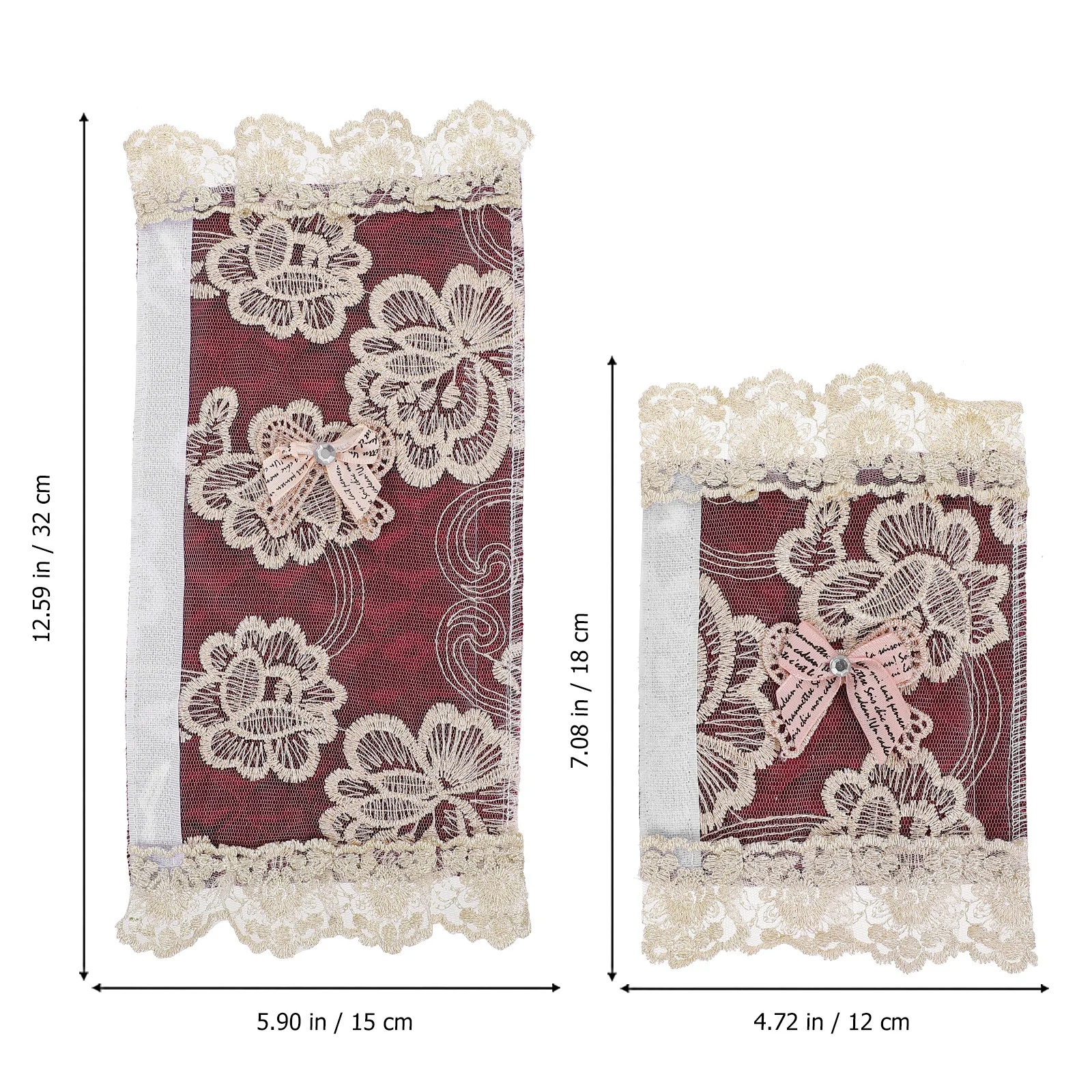 

6Pcs Dustproof Kitchen Appliance Handle Cover Lace Cloth Soft Protector for Refrigerator Microwave Oven Cabinet Dishwasher