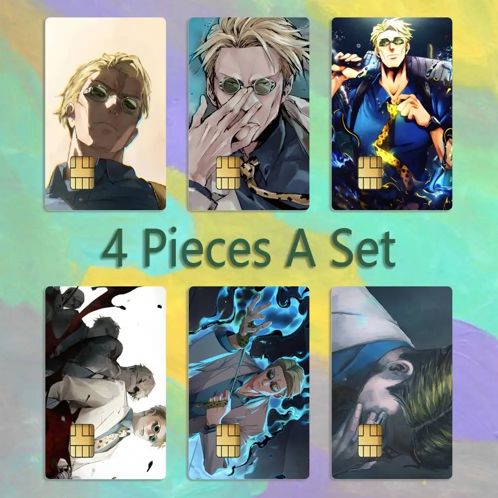 

Kento Nanami Jujutsu kaisen Card Stickers Credit Visa Debit Bank Charge Card Bus Metro Waterproof Sticker Decal Decoration