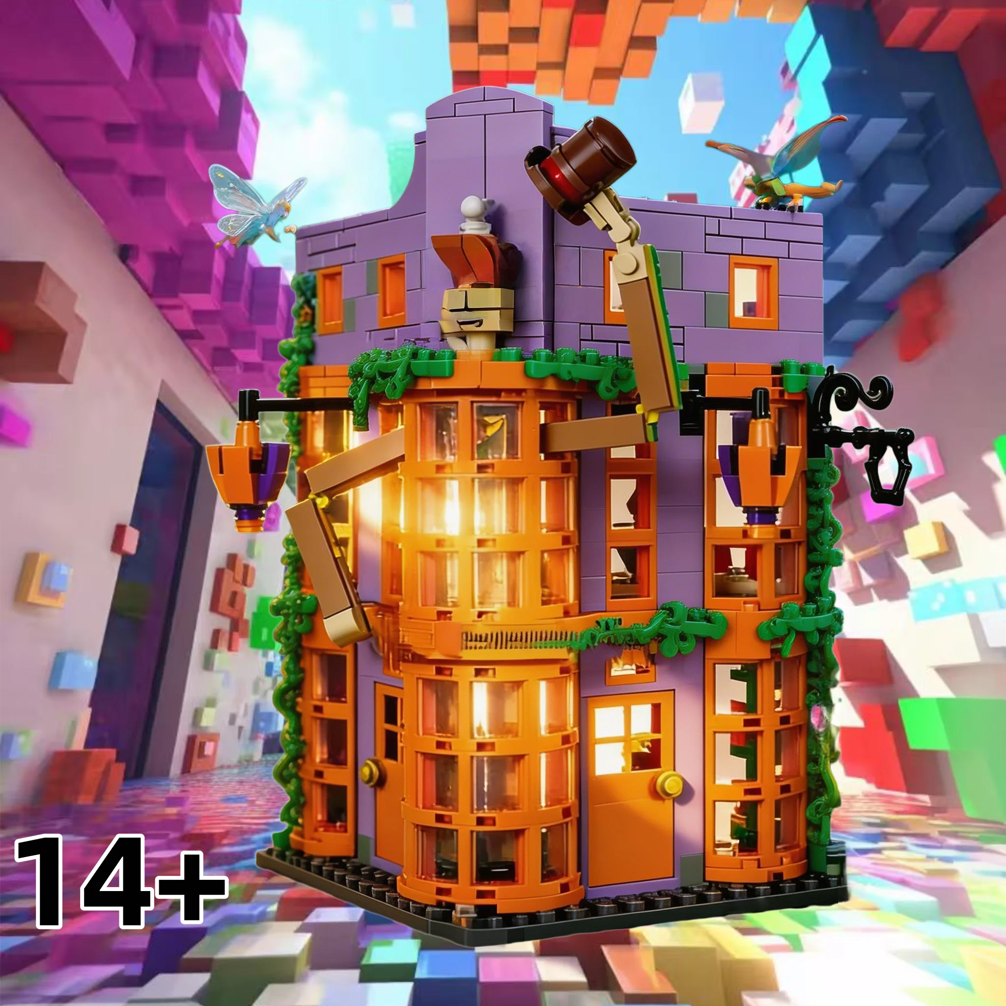 

Новые мини-конструкторы «Волшебный городской пейзаж» 2026 года: Сборные блоки MOC, настольное украшение, игрушка-подарок для детей и взрослых