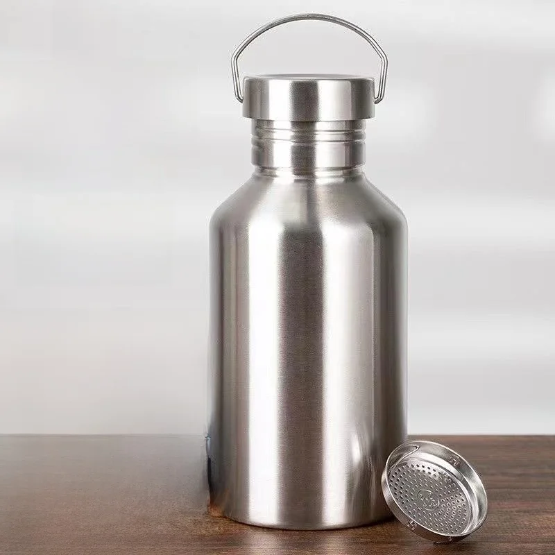 

Большая емкость, однослойная бутылка для воды из нержавеющей стали 304 для занятий спортом на открытом воздухе и домашнего использования, пластиковая кружка в американском стиле