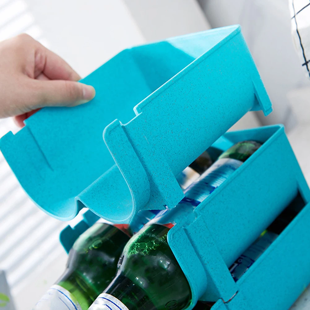 

3pcs Beer Beverage Storage Rack Multi-Function Soda Can Holder Drink Bottle Organizer Pantry Cooler Stand for Refrigerator