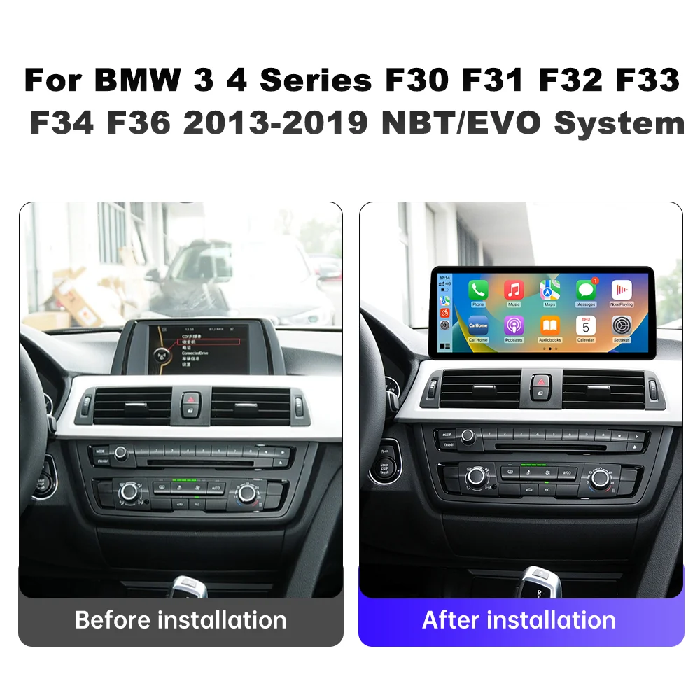 LHD 12.3 Inch Navi for BMW 3 4 Series F30 F31 F32 F33 F34 F36 2013-2019 NBT/EVO System Car Radio Android Multimedia Video Player