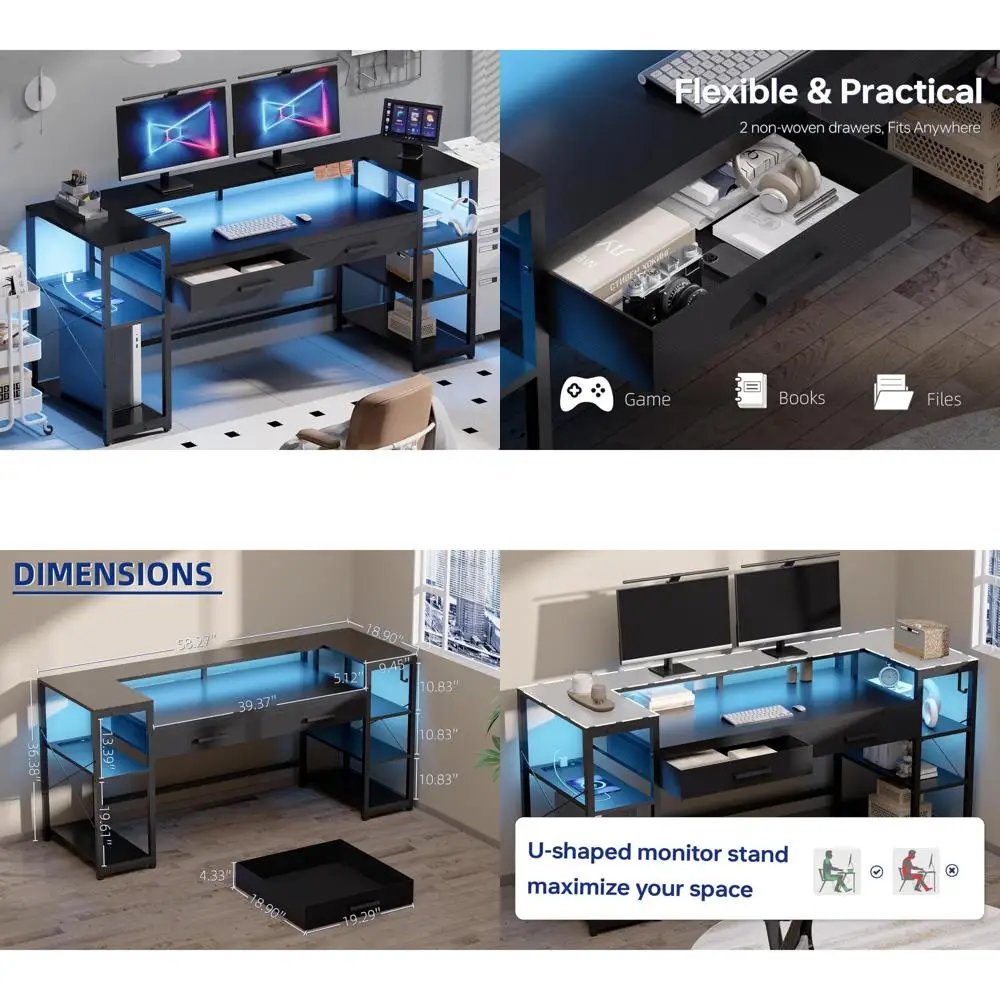 58 Led-Lit Gaming D… - image