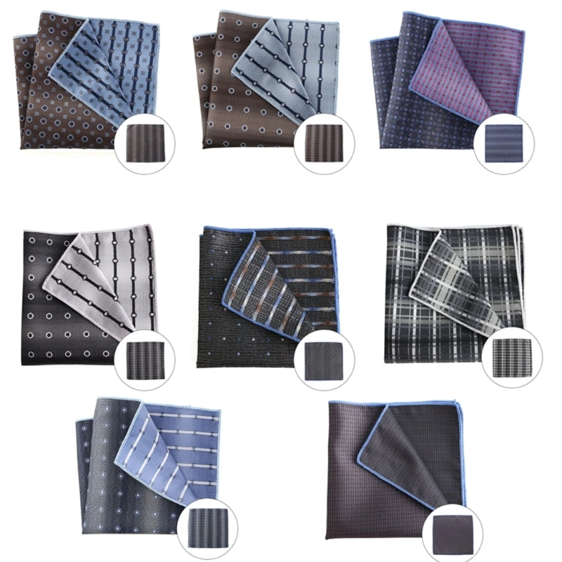 Fashion Pocket Square Handkerchief for Man Business Chest Towel Jacquards Napkin Handkerchief Accessory Wedding Gift