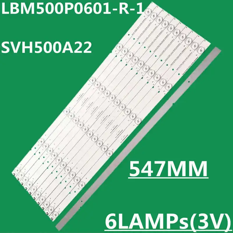 11 sztuk listwa oświetleniowa LED dla SVH500A22 50 d550na15 LBM500P0601-R-1 50 h3 50 h5g 50 k22dg 50 k23dg 50 k20jd 50 k20dw HD500DF-B0114