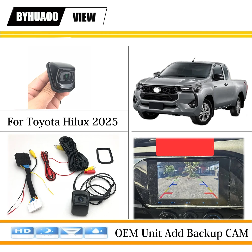 

Rear View Camera For toyota Hilux 2025 Factory Unit TN0035B Add Backup Parking Camera
