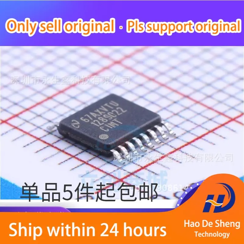 10PCS/LOT ADC128S022 ADC128S022CIMTX TSSOP16 Analog-to-digital Converter IC New Original In Stock