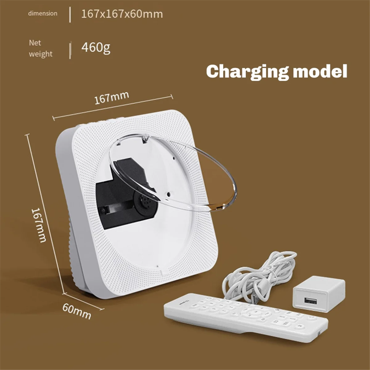 【Buy&It$Now】CD Portable Player KC-718 - Bluetooth, Dual Speakers, FM Radio, USB, Headphone Mode, Stereo Sound Green US Plug