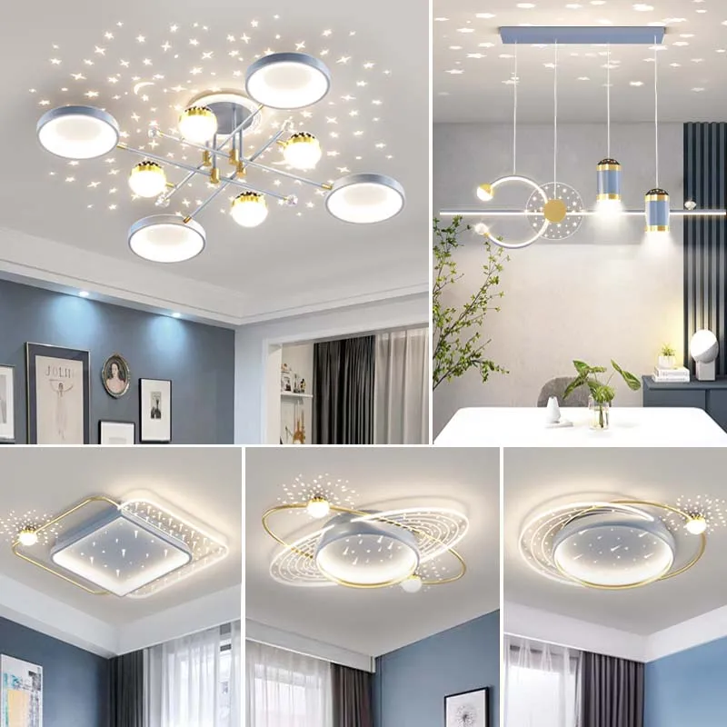 

Основной светильник для гостиной, потолочный светильник, современный, простой, в стиле лёгкой роскоши, скандинавские лампы, комплект для всего дома, новинка 2023 года.