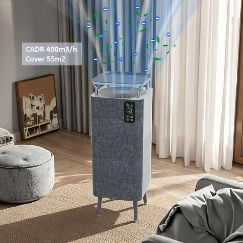 Pet-Friendly Portable Air Purifier Electric Power Plastic Multi-Function HEPA Air Purifier for Filter Hair Odors Allergens