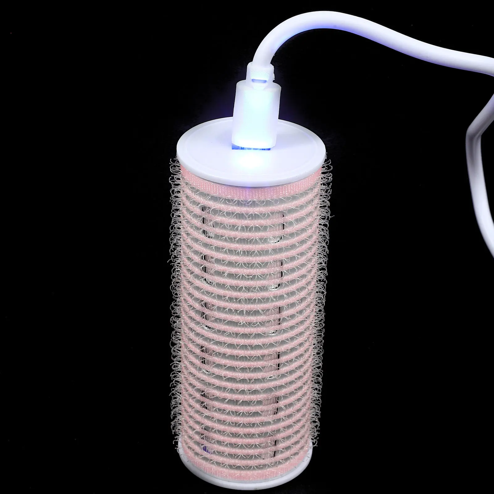 

USB Charging Hair Roller Bang Curler Pink Lightweight Convenient Hair Styling Tool for Women Natural Bang