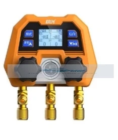 DMG-4B Digital Double Gauge Valve Electronic Manifold Instrument Refrigeration Maintenance  Digital Manifold Gauge -14~800psi