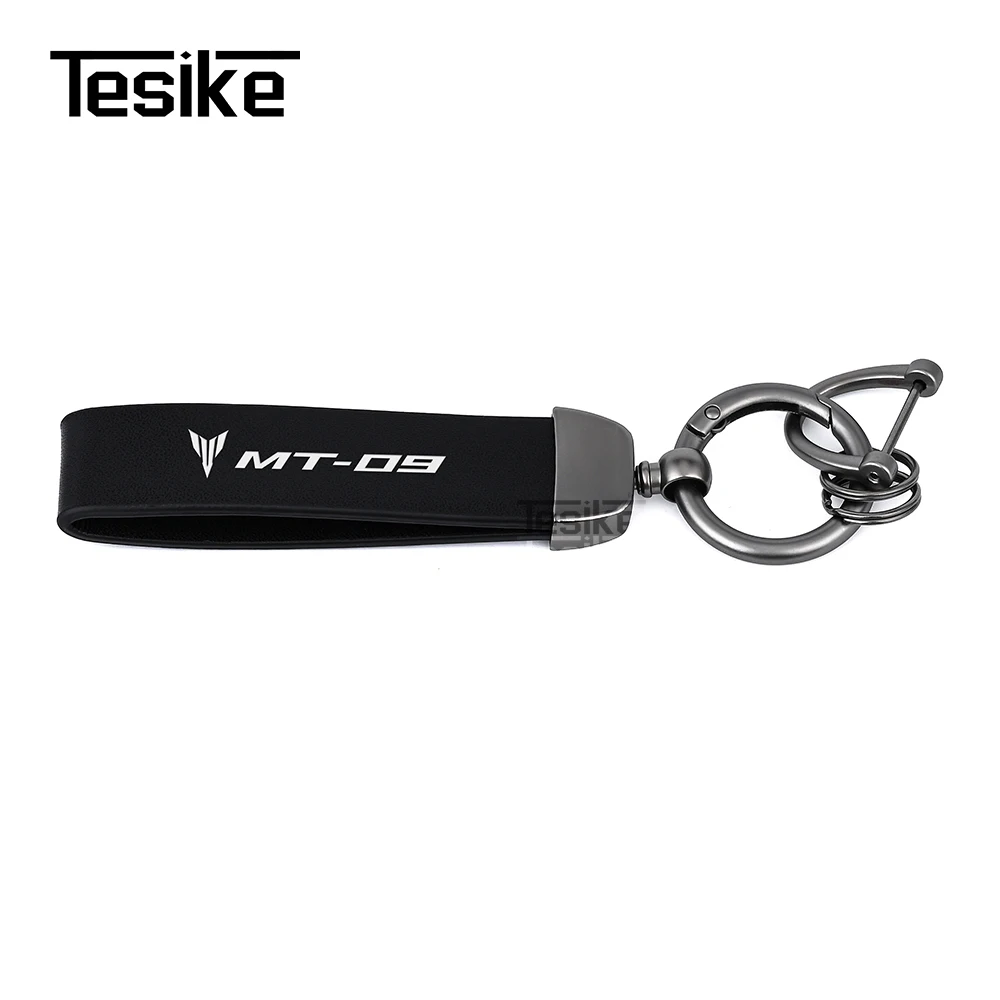 

Keychain Motorcycle Premium Leather Keychain For Yamaha MT09 MT 09 MT-09 Motorcycle Accessories