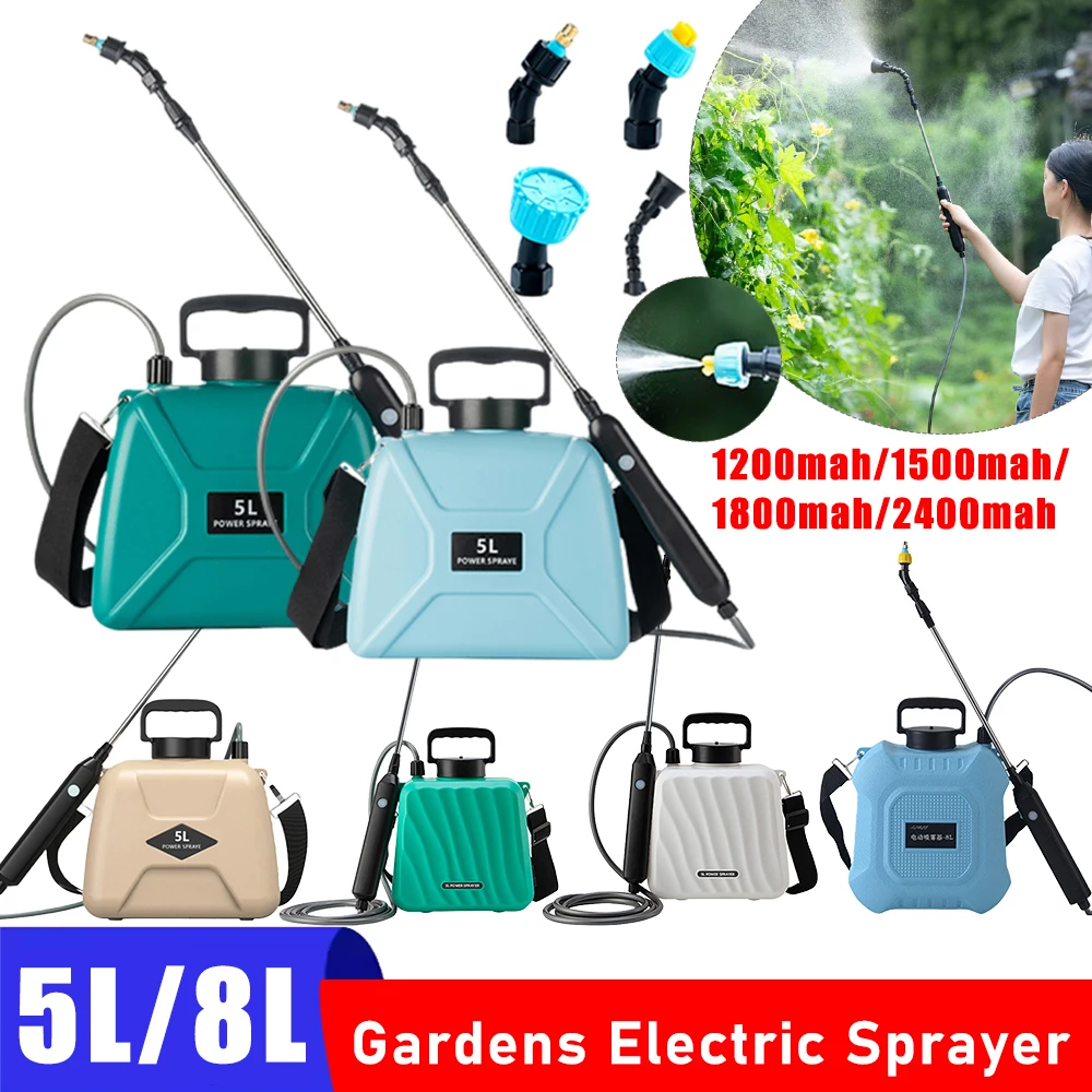 

5/8л портативный многоцелевой распылитель для дезинфекции высокого давления сверхдлительный электрический распылитель для ферм и фруктовых садов