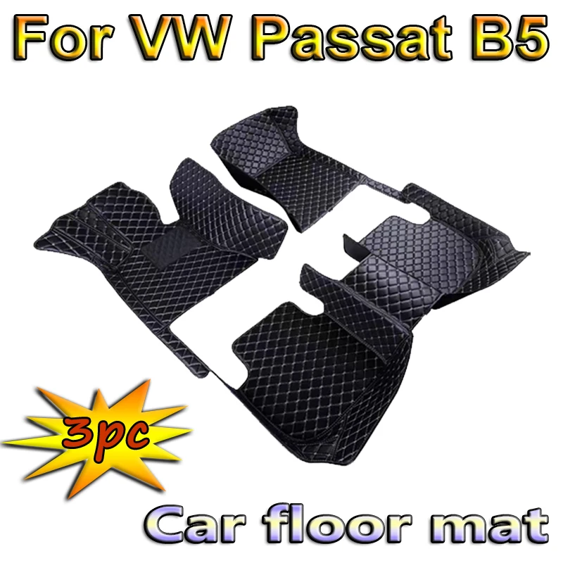 

Кожаные автомобильные коврики на заказ, коврики для VW Passat B5 2003 2004 2005 2006 2007, коврики, подкладки для ног, аксессуары