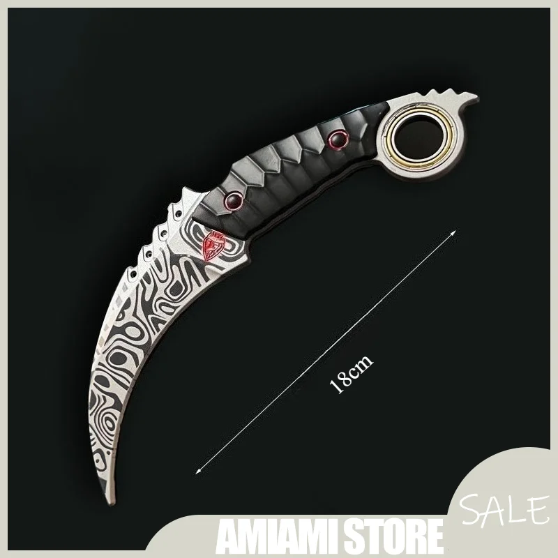 18センチメートル ‌ アリーナブレイクアウト: インフィニット ‌   三日月爪ゲーム武器レプリカ回転グッズデスク装飾ギフトおもちゃ