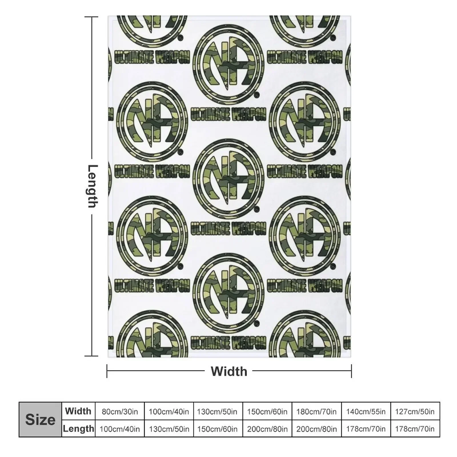 Narcotics Anonymous Gifts 12 Steps Camo Ultimate Weapon Throw Blanket Summer Beddings Soft Plaid Custom Blankets