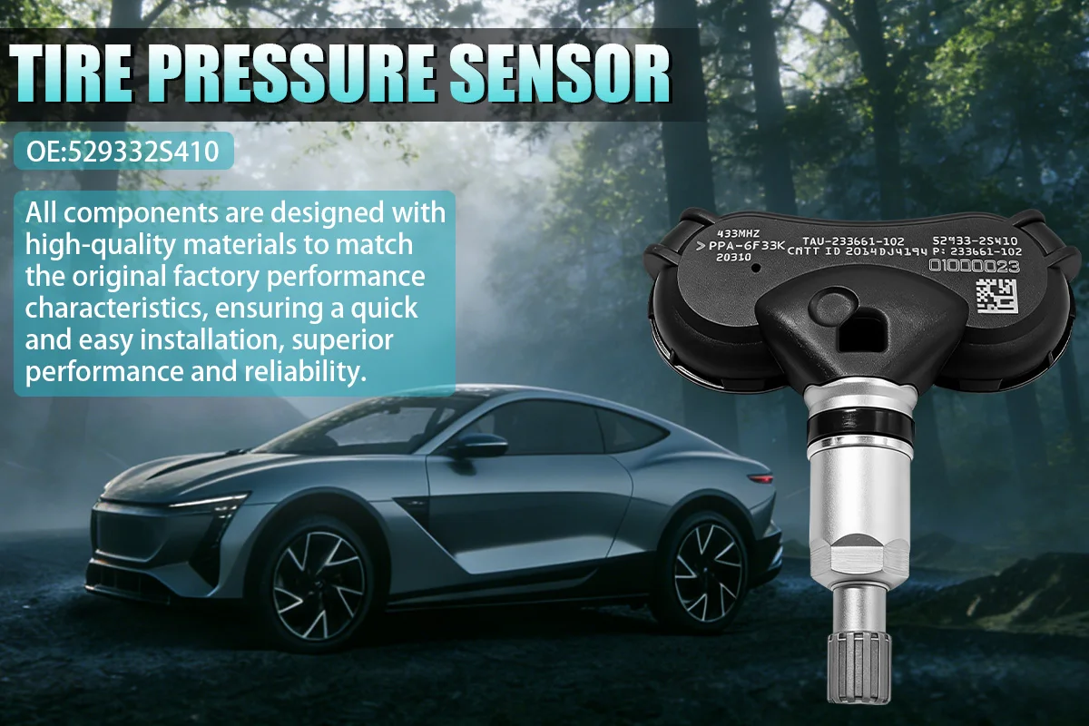 Reifendrucküberwachungssystem-Sensor 52933-2S410 Ersatz für Hyundai ix35 2013-2019 Tucson 433MHZ ersetzt 529332S410 – Detail 1