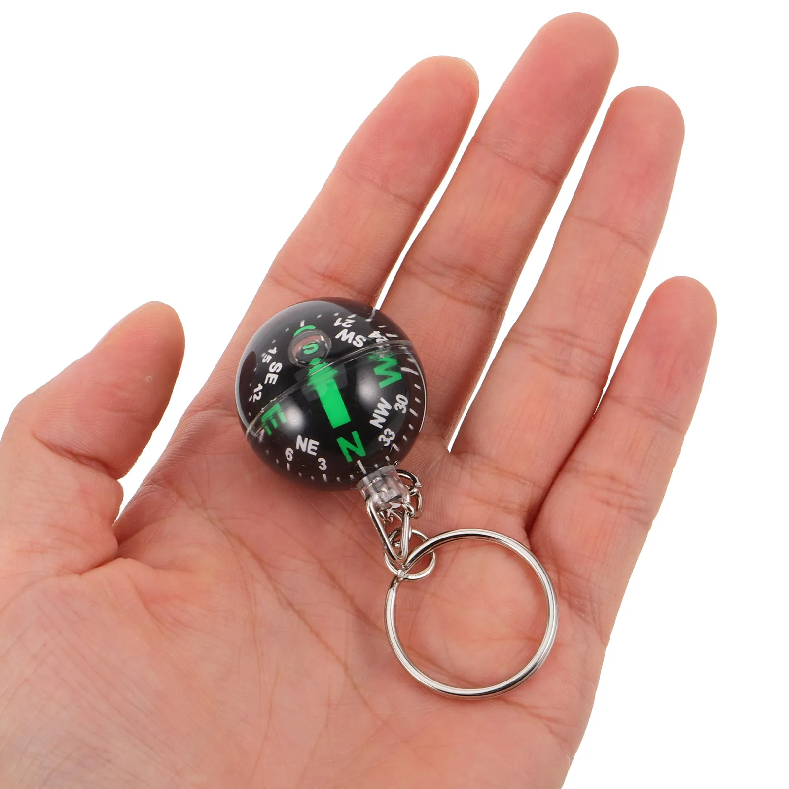 

10 шт. Брелок-компас: миниатюрный сферический брелок для навигации, портативный гаджет для активного отдыха, походов, кемпинга и путешествий.