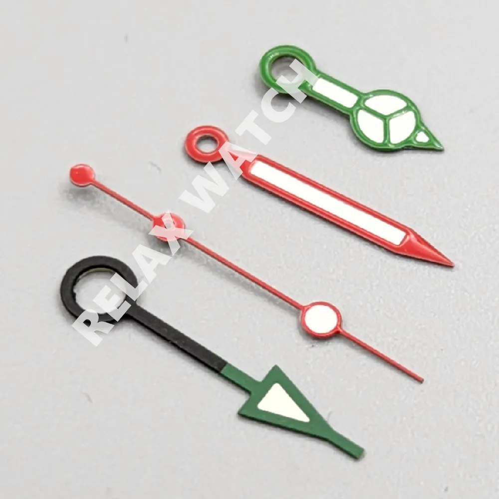 다양한 색상 녹색 발광 시계 바늘, 일본 NH34 GMT 듀얼 타임 존 디스플레이, 자동 기계식 무브먼트