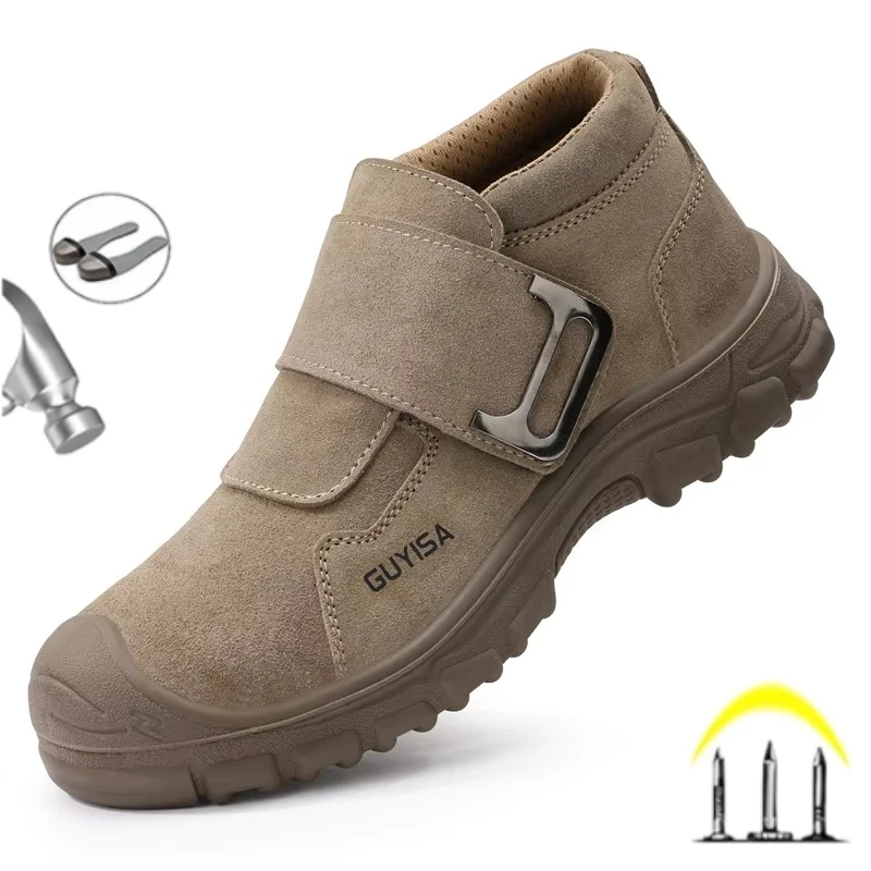 

Anti Scalding Electrical Shoes Soft Breathable Steel Toe Cap Safety Work Boots Indestructible Protection Construction Footwear