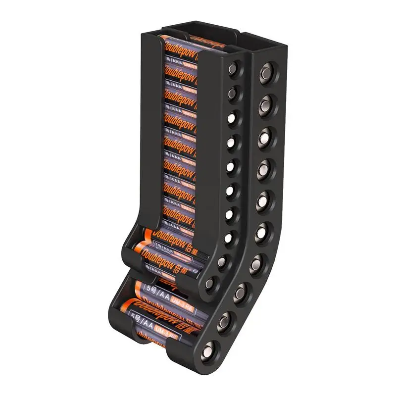 Battery Storage Organizer AA & AAA Combo Small Battery Keeper Wall Holder Battery Dispenser Container For AAA & AA Batteries